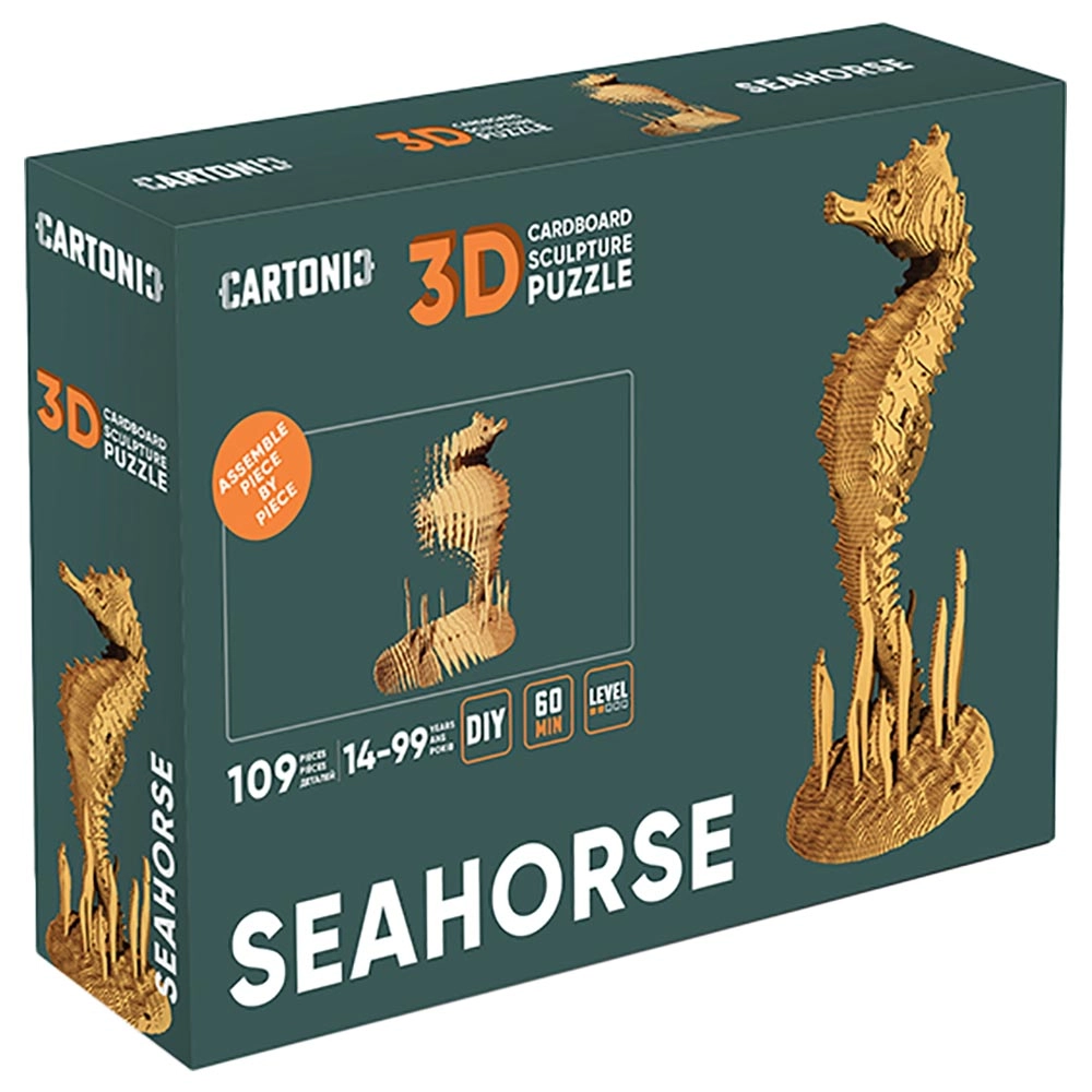 CARTONIC Seahorse 3D Puzzle (7529-CARTSEAH) - 109 pcs