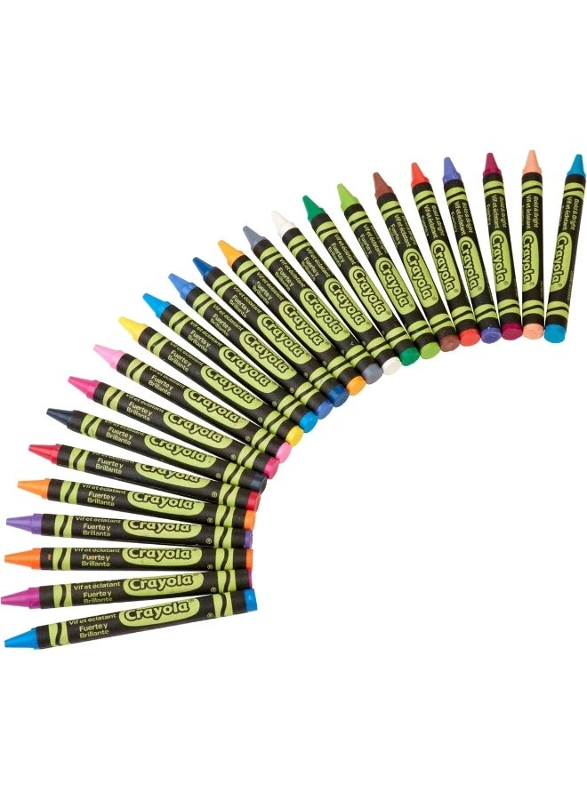 Construction Paper Crayons - Bold & Bright - 24 Pcs