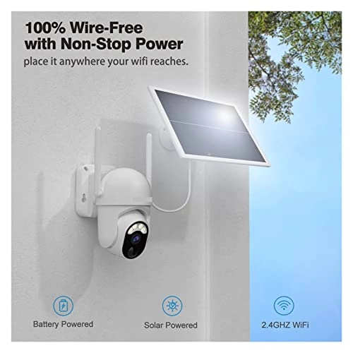 Outdoor Solar Security Camera 2K