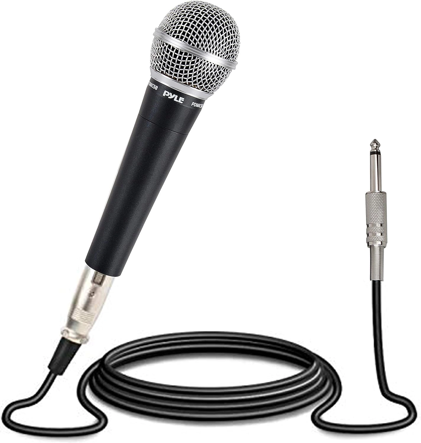 Pyle Professional Moving Coil Dynamic Cardioid Unidirectional Vocal Handheld Microphone Wired Microphone