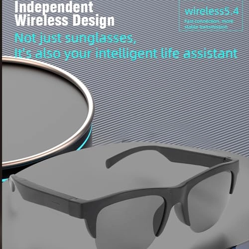 Smart Bluetooth Glasses - Bluetooth 5.4 Silver