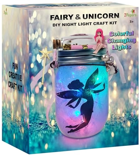 Unicorn & Fairy Lantern Jar Night light Craft Kit - 3+ years