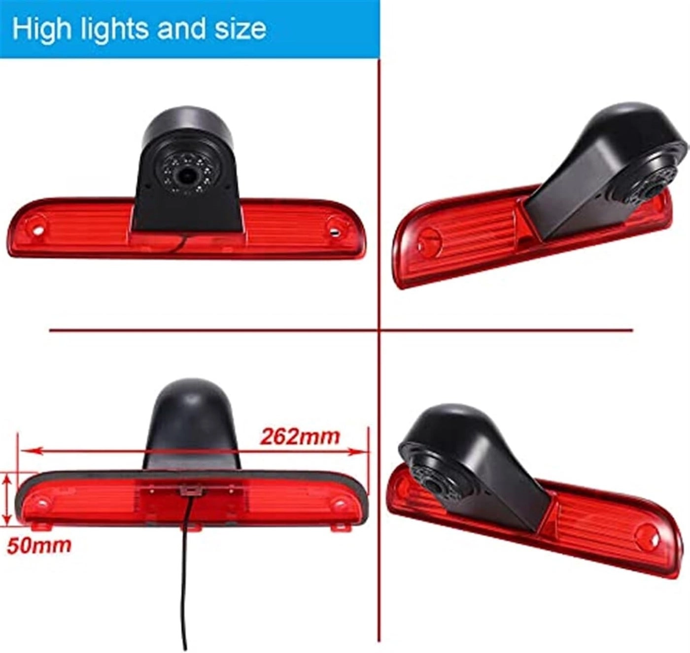 3rd Brake Light Camera - Night Vision plug-and-play wiring