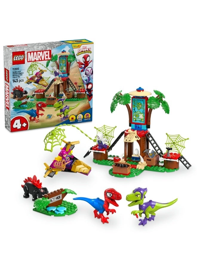 LEGO Marvel Spidey and Gobby’s Raptor Battle at Tree House HQ - Spider-Man