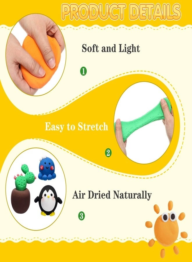 Air Dry Clay - 598g 40pcs.