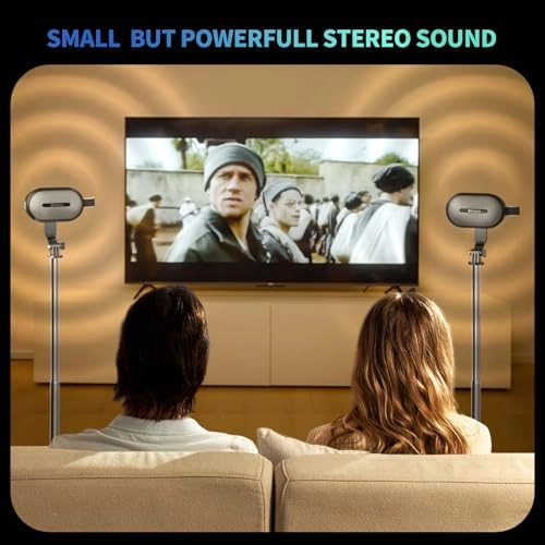 Wireless Dual Bluetooth - 2Pcs Adjustable Stands Portable Case