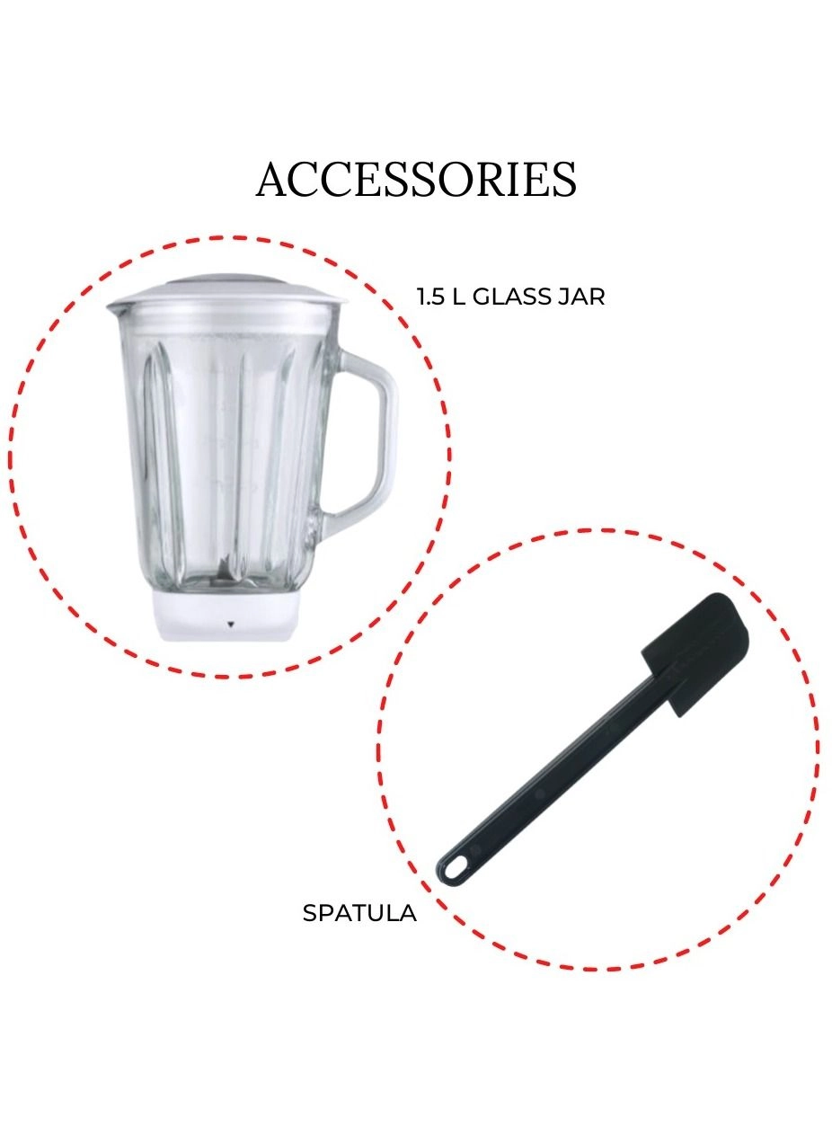 3-in-1 Stand Mixer - 6.5 L 1300 W