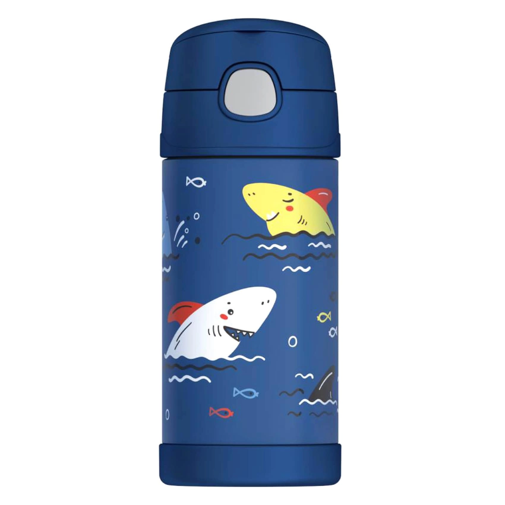 Thermos Sharks Kids Water Bottle - Vacuum Insulated 355 ml