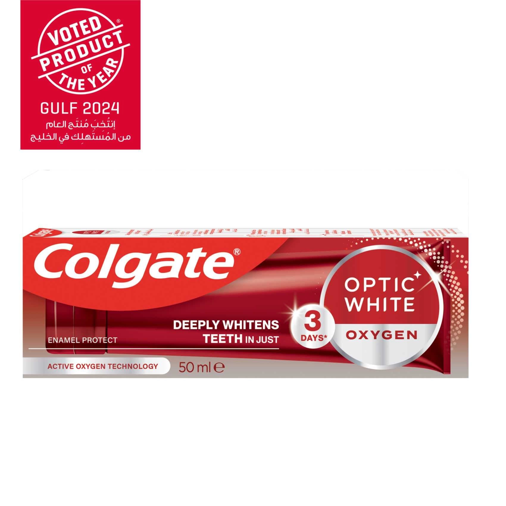 Colgate Optic White Oxygen hydrogen peroxide Toothpaste 50ml