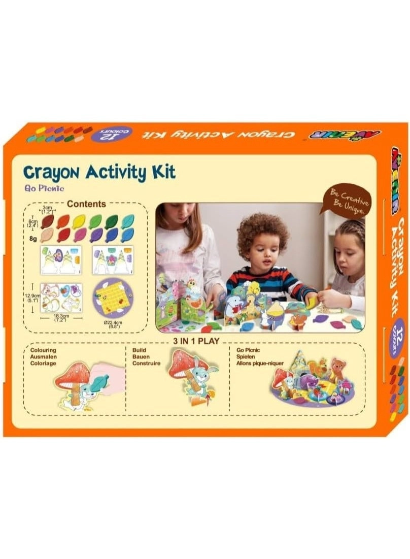 Go Picnic Crayons - 12 Pcs