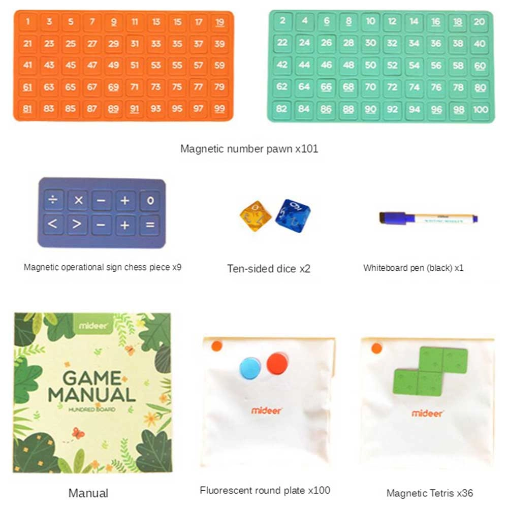 Magnetic Hundred Board - 3 +