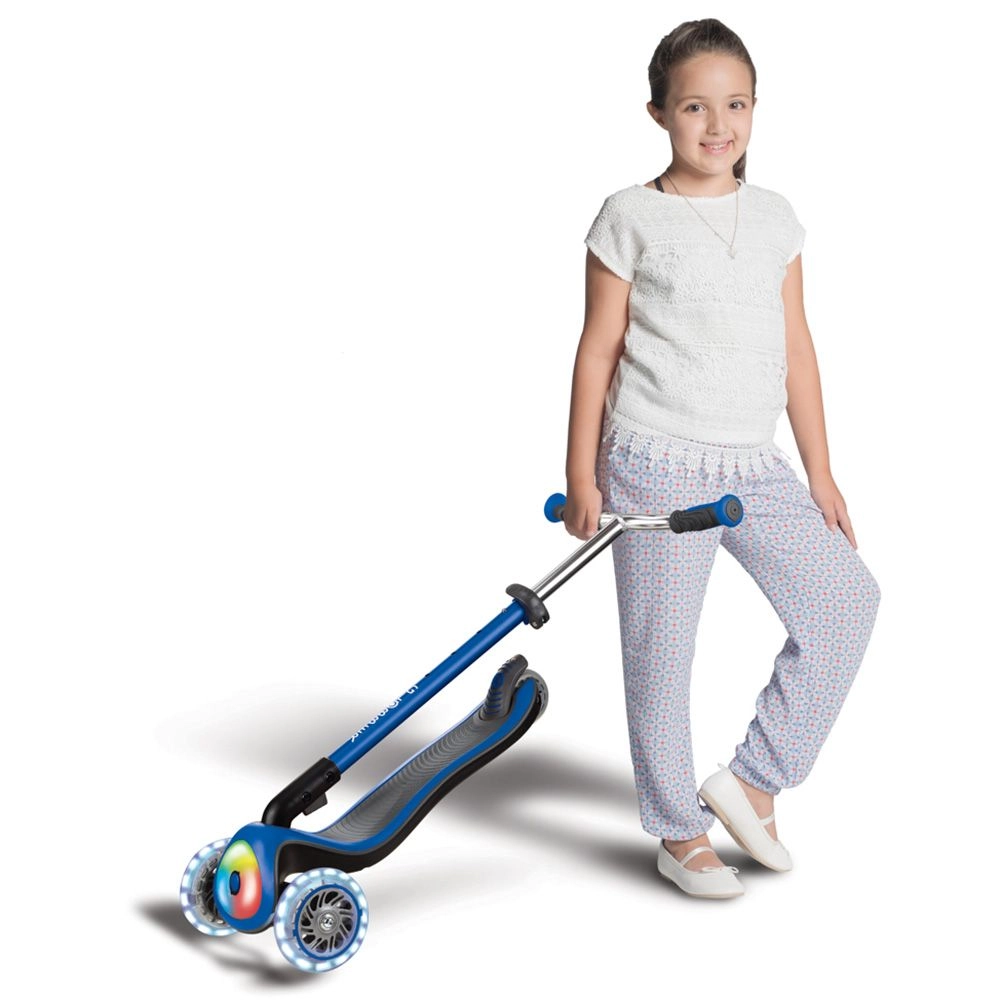 Elite Prime 3-Wheel Kick Scooter – 125mm LED Foldable
