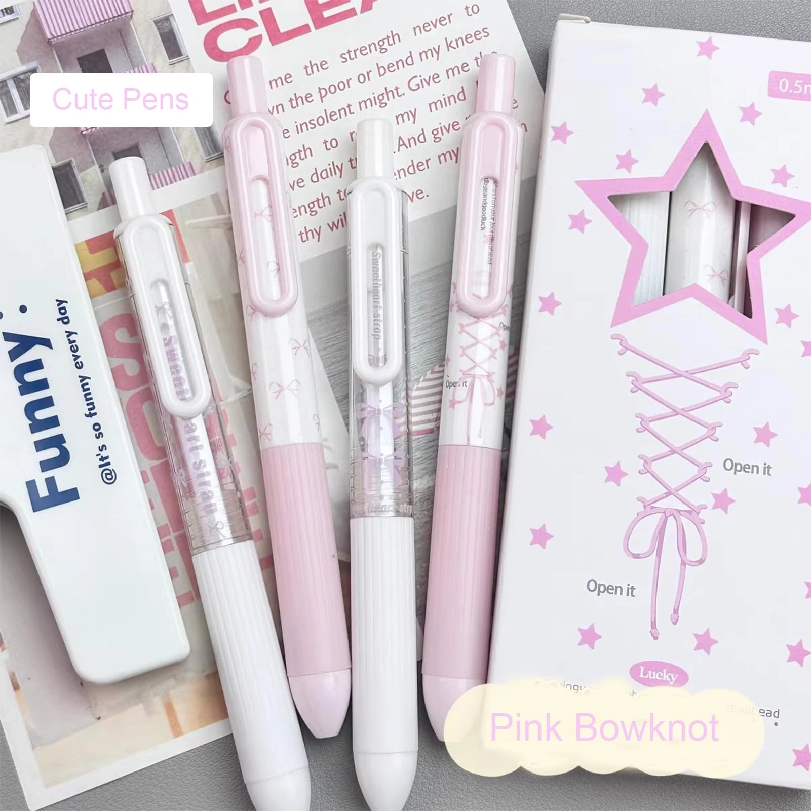 Cute Gel Pen - 4Pcs 0.5mm