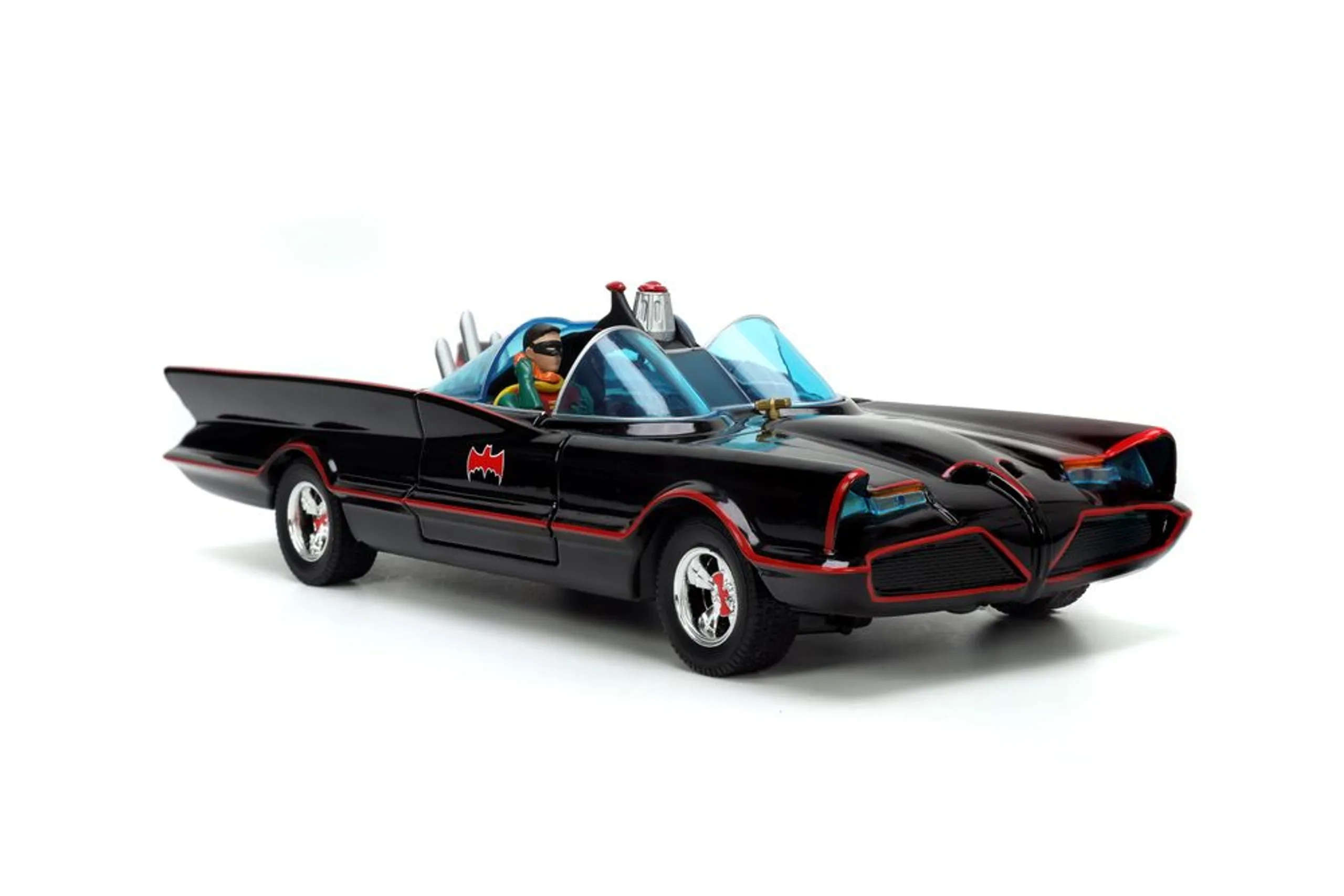 Batmobile 1966 - 1/24 19 cm + Batman + Robin + Joker + Penguin