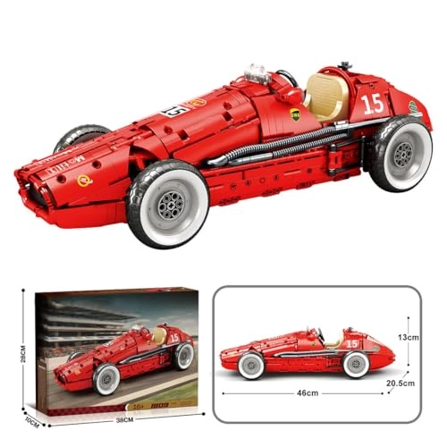Classic Racing Car - 1:8 Clamping Building Blocks Kit