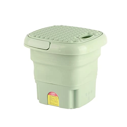 Folding Washing Machine,efficient Portable Mini Washer Small Foldable Bucket Lightweight for Baby Clothes Underwear and Small Items Perfect for Apartment Laundry Camping Rv and Travel(blue)