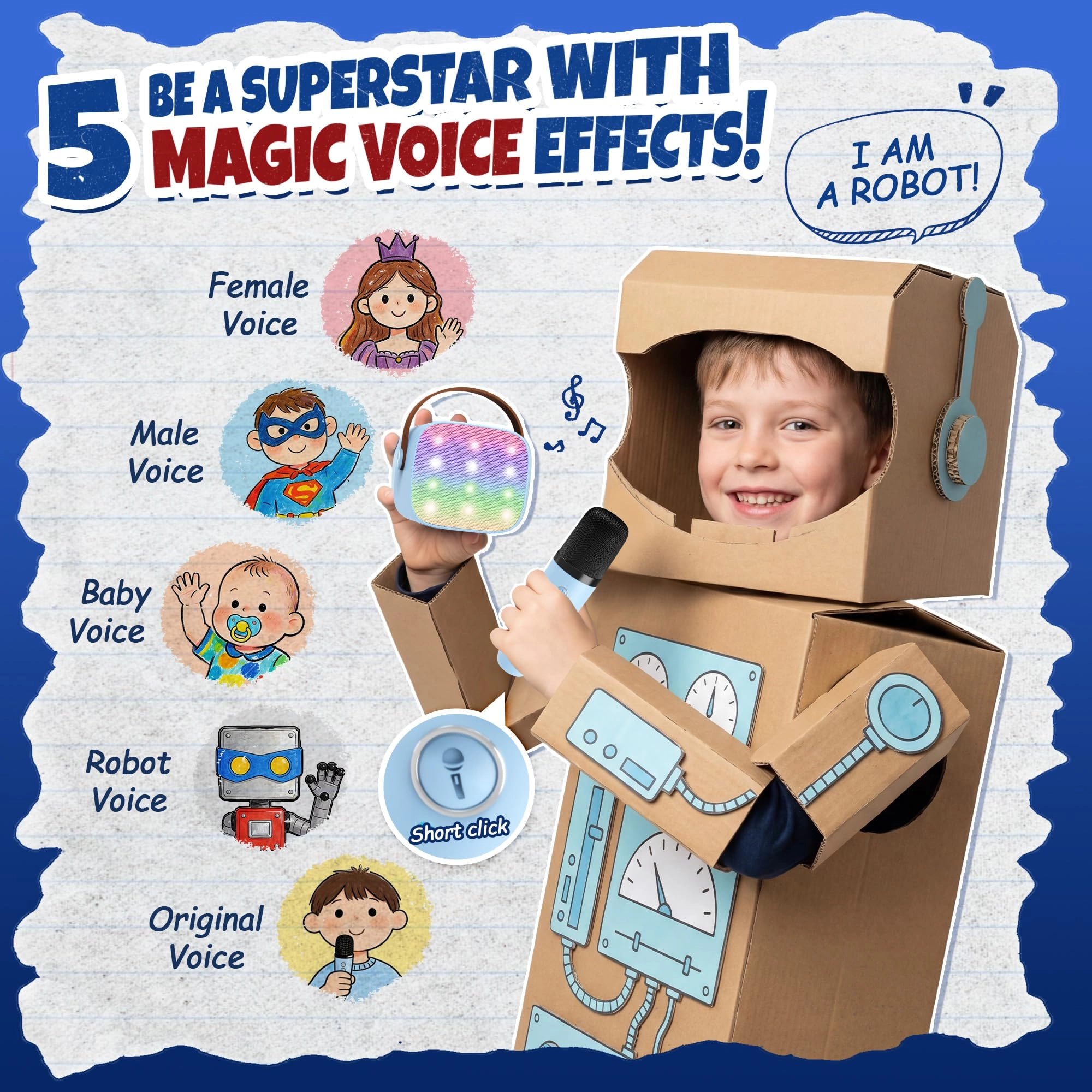 Karaoke Machine - 2 Wireless Microphones