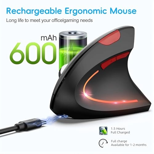 Ergonomic Vertical Mouse - Wireless