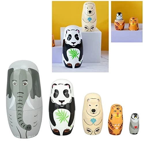 Animal Nesting Dolls - 5 Layers Handmade