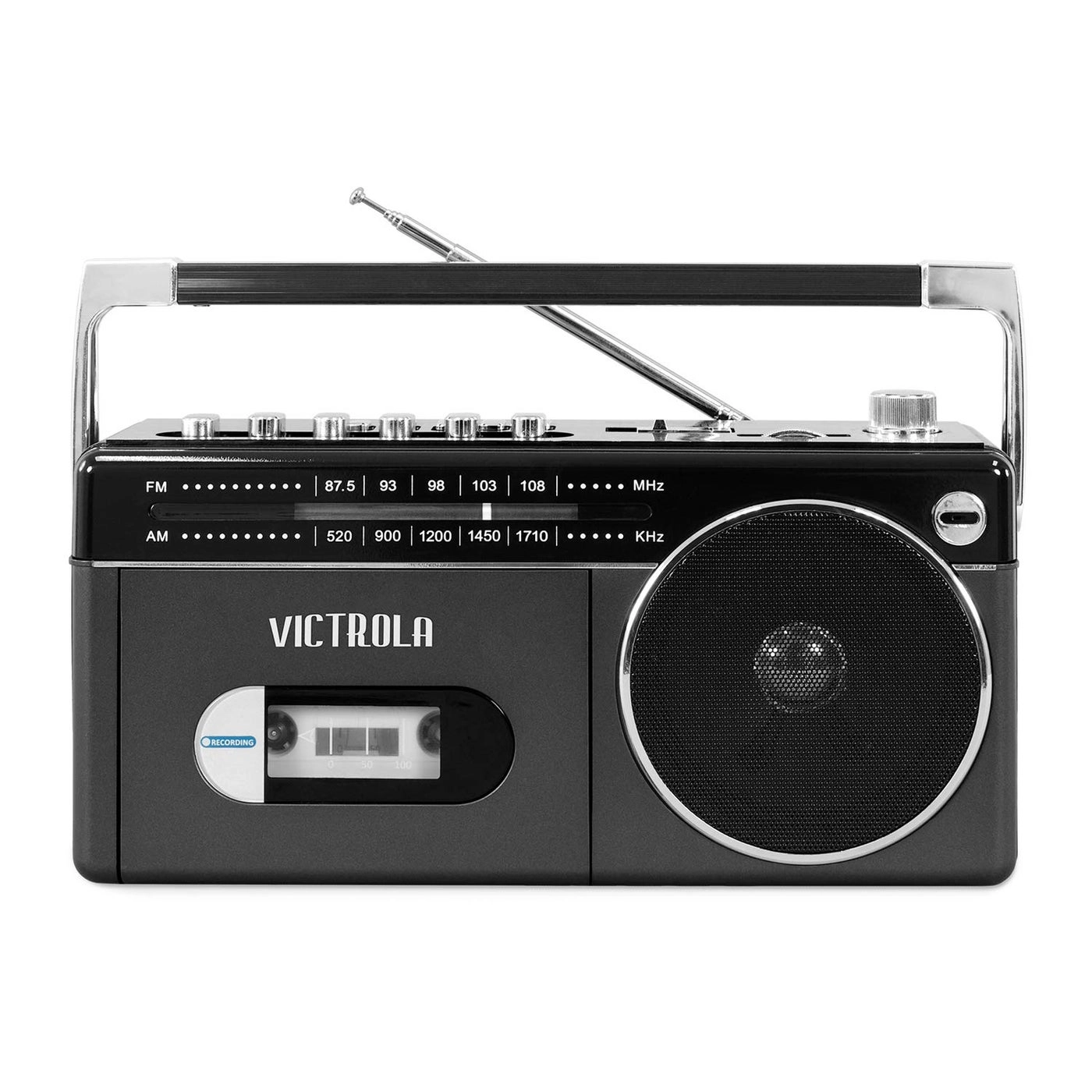 Mini Bluetooth Boombox - Cassette Player AM/FM Radio