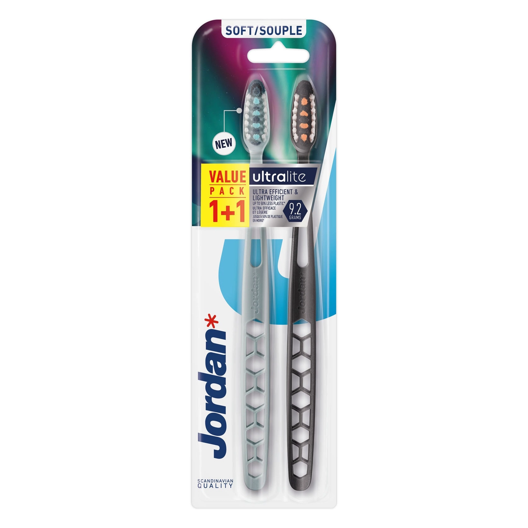 Jordan Ultralite Soft Toothbrush 2-Piece Pack