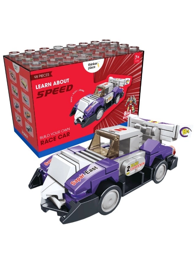 ThinkerPlace 8-in-1 Super Racing Car - STEM Educational Toy 7+ Years
