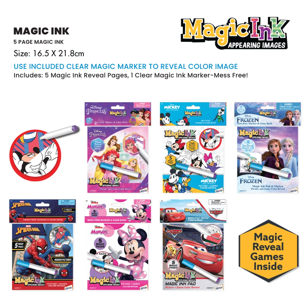 Spider Man Mini Magic Ink Book - 3+ years