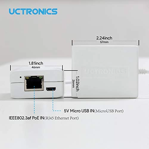 Micro USB Ethernet/PoE Adapter