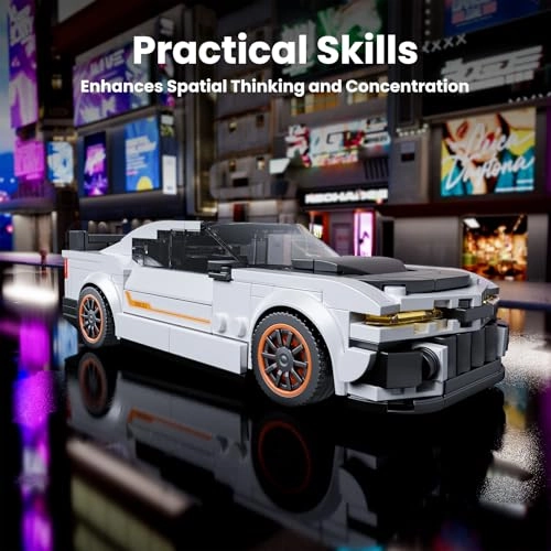 27083 Technik Speed Champion Racing Car - 420 Pieces Acrylic Display Case