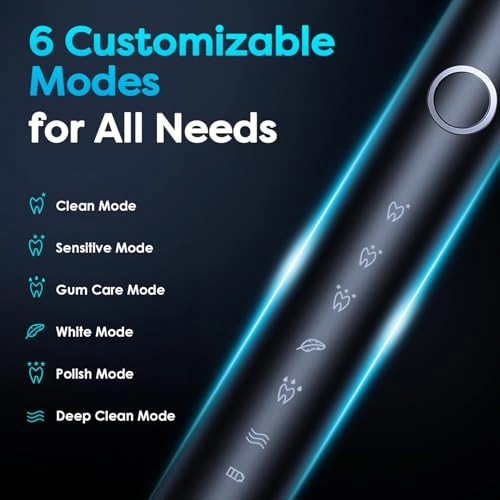 516 Electric Toothbrush - 8 Brush Heads 45-Day Use