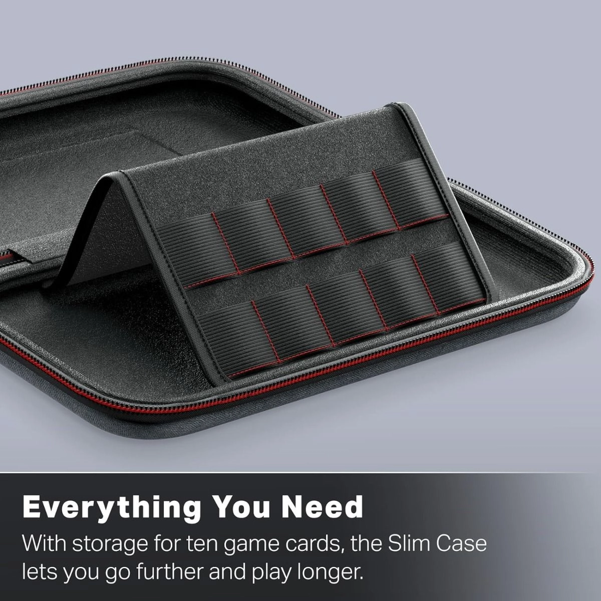 Slim Case for Nintendo Switch 2 - 10 Game Cards Play Stand