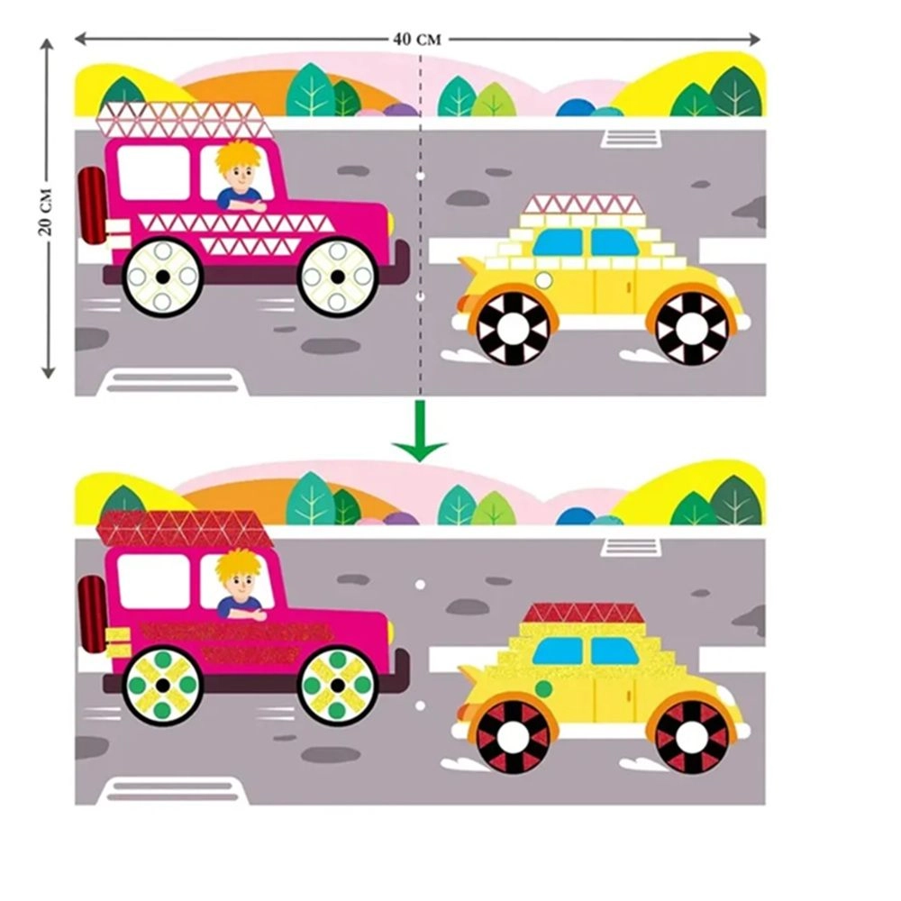 Create My First Story Cars EVA Book - 3 years+