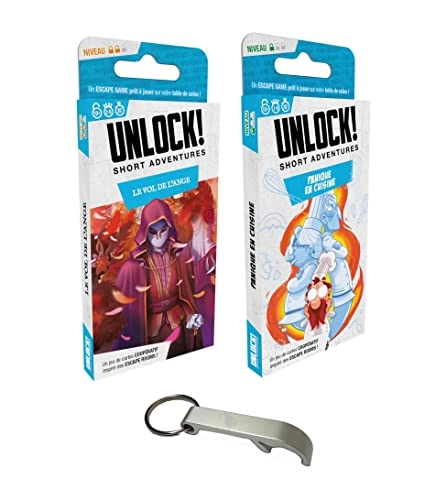 Unlock!: Angel's Flight + Unlock!: Panic in the Kitchen + Bottle Opener (French)