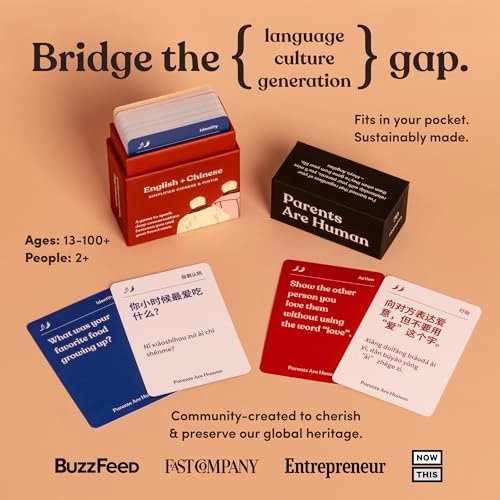 Bilingual Conversation Cards - 13 years and up 70 pieces