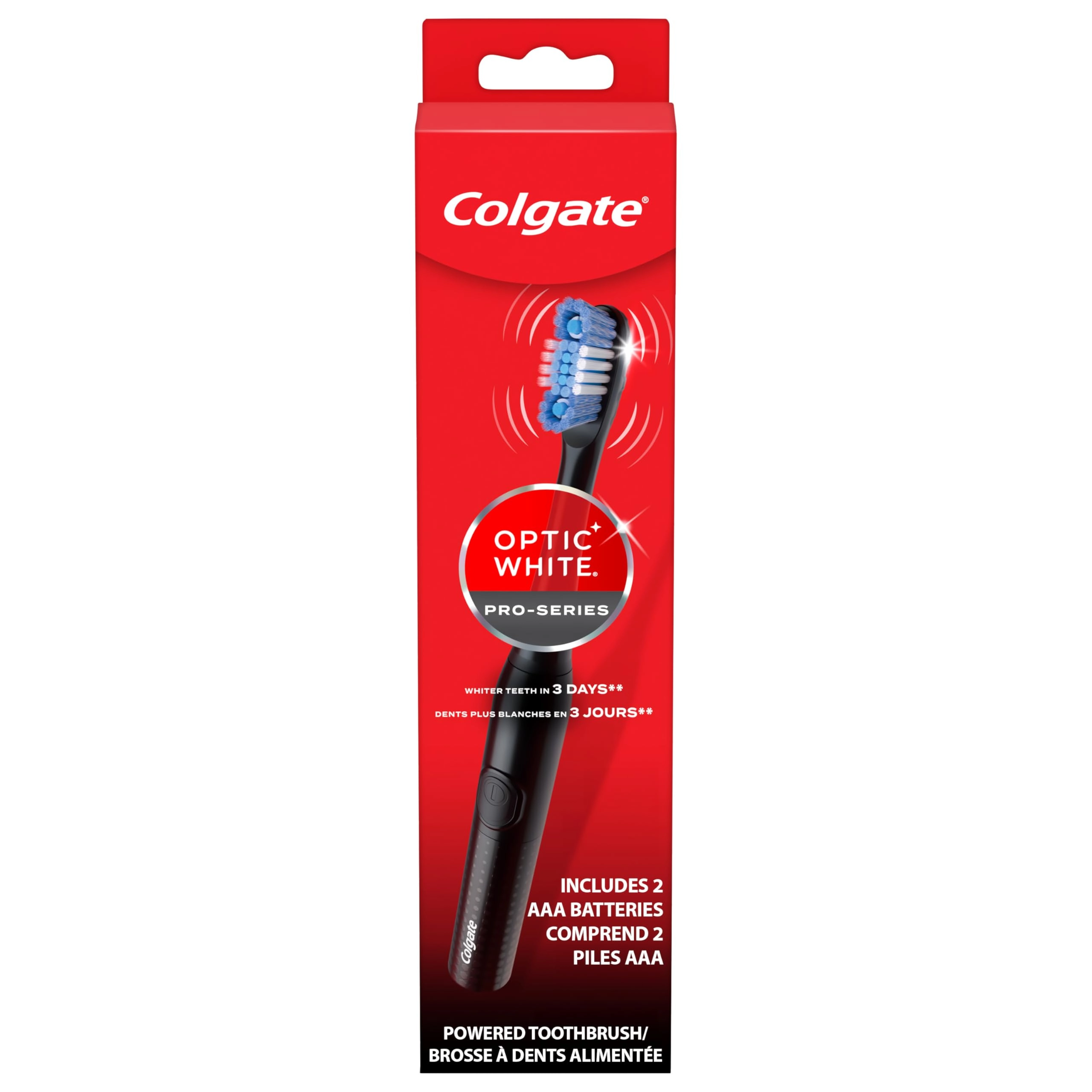 Colgate 360 Optic Whte Pro-Series - Black Battery