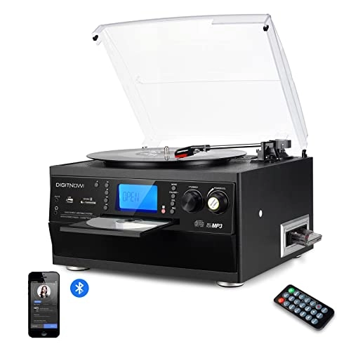 Record Player Turntable - Bluetooth LP Vinyl to MP3 Converter