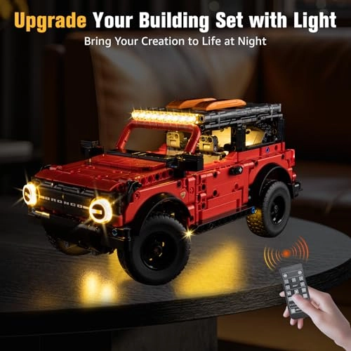 Light Up Kit - for Lego Ford Bronco 42213 Wired Dimmable