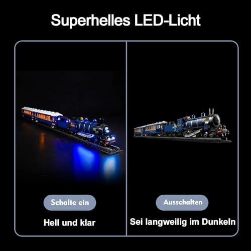 Remote Control LED Light Set - Copper for LEGO The Orient Express Train 21344 5V
