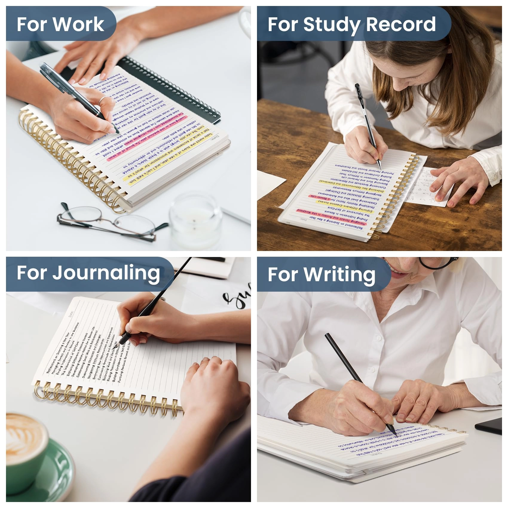 Spiral Notebook B5 Spiral - Lined 300 Pages