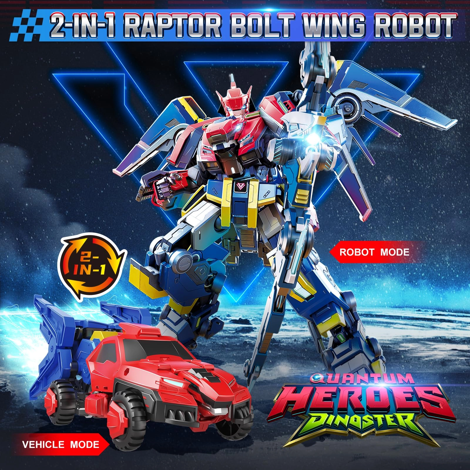 QUANTUM HEROES DINOSTER - Raptor Bolt Wing
