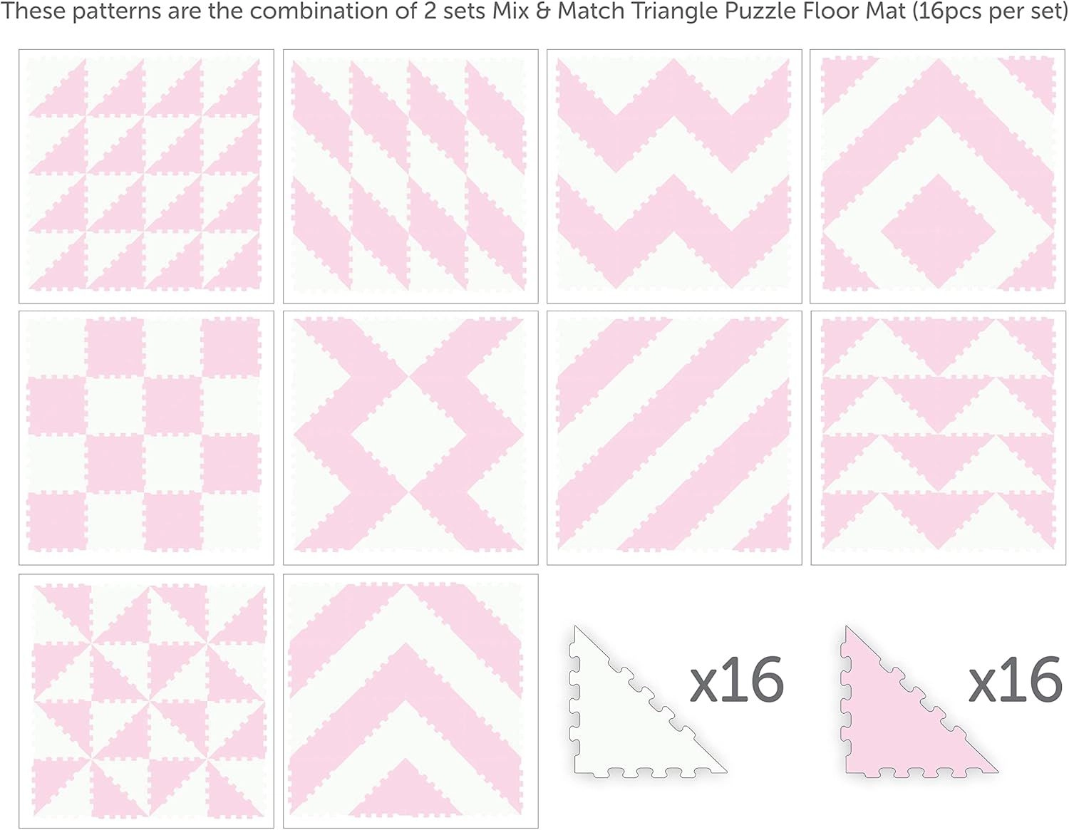 Triangle Puzzle Floor Mat - 10 Months