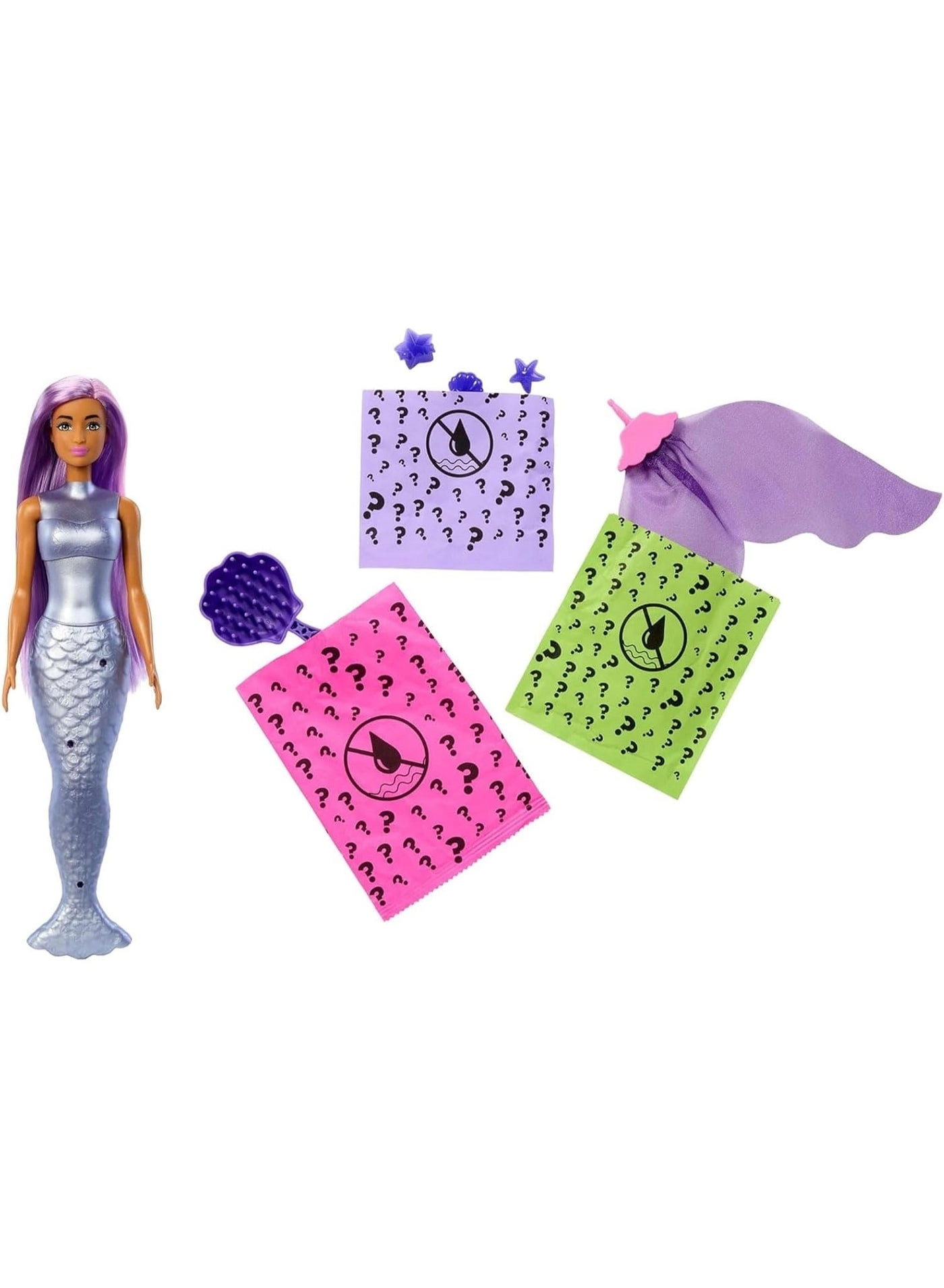 Colour Reveal Mermaid - Colour Changing 3 Surprise Bags 4 Accessories