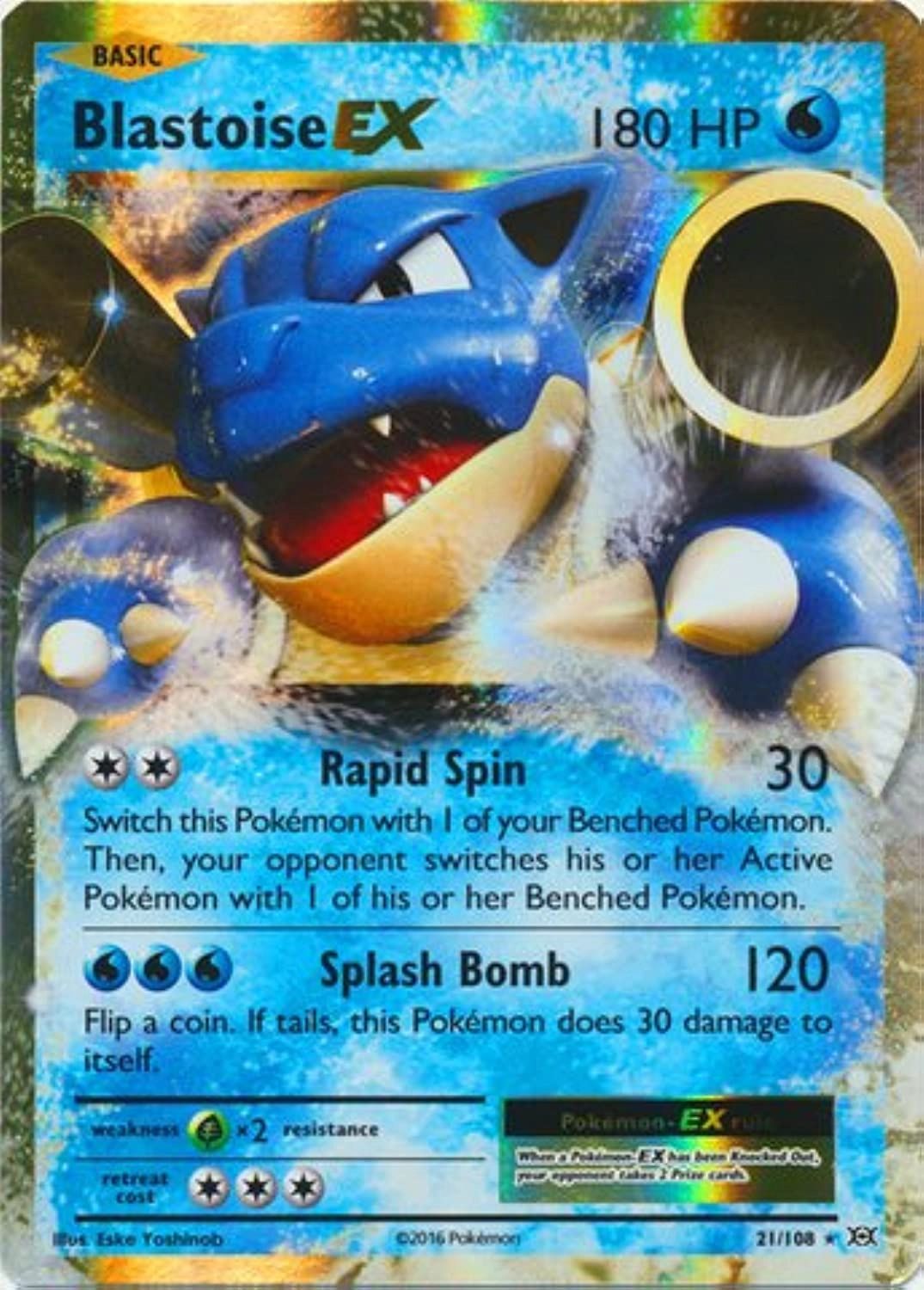 Pokmon Pokemon Blastoise-EX 21/108 - English