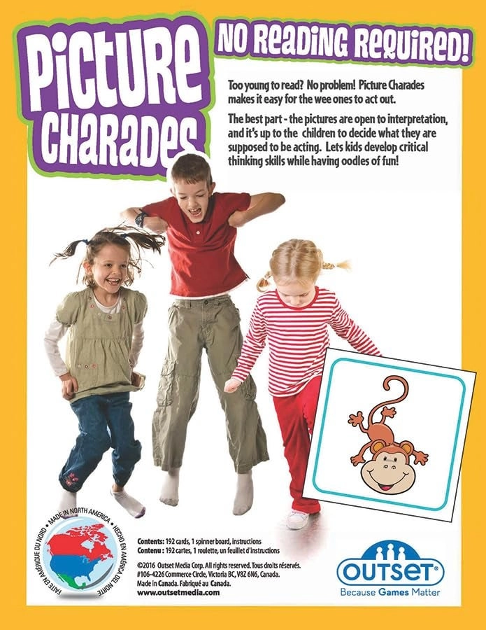 Picture Charades - 192 Cards English Ages 4+