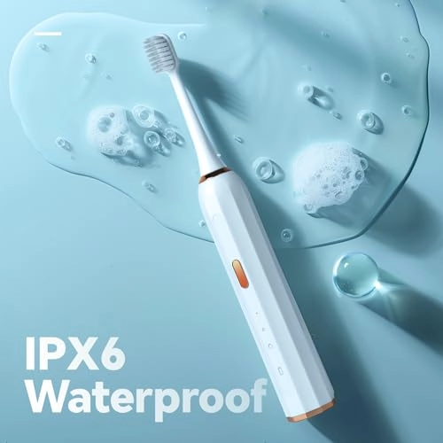 Sonic Toothbrush - Type-C rechargeable 2 Replaceable Brush Heads 3 Modes