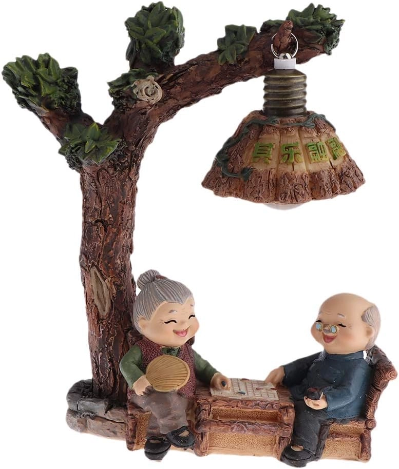 klarako Elderly Couple Figurines - Resin