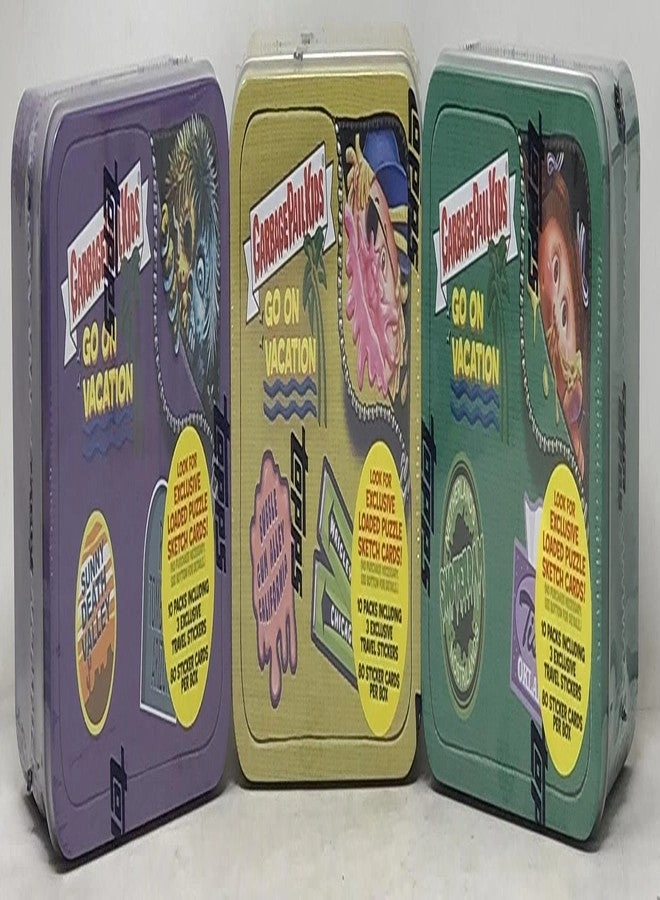 Garbage Pail Kids Go On Vaction Tins