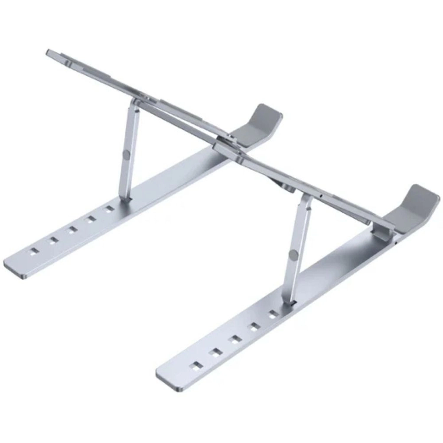 Foldable Laptop Stand - Silver 6 adjustable levels