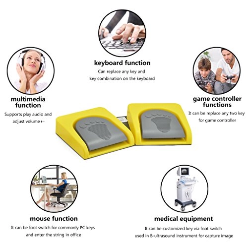 USB Double 2 Foot Switch - Wired