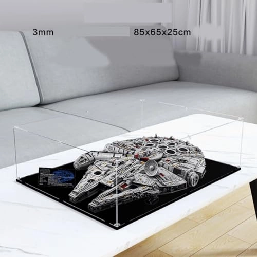 Acrylic Display Case for LEGO 75192 Millennium Falcon - 3mm thickness Dustproof